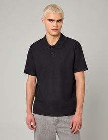 Polo maille gauffrée
