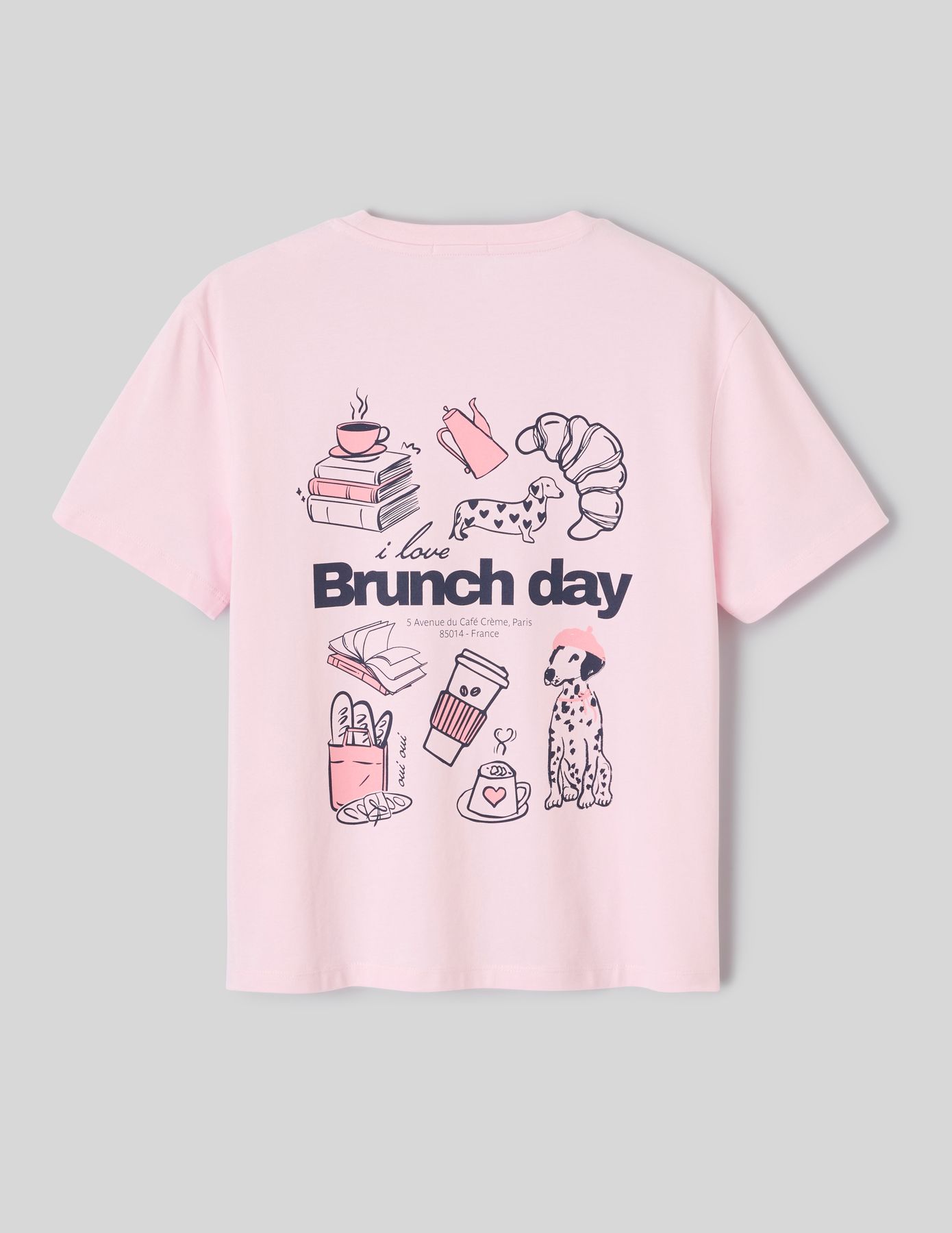 T-shirt imprim&eacute; manches courtes