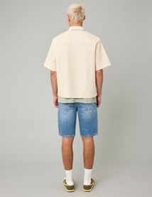Chemise manches courtes texturée