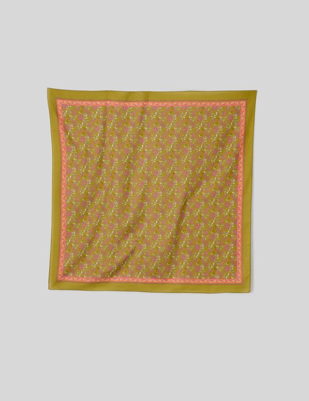 Grand foulard coton imprim&eacute;