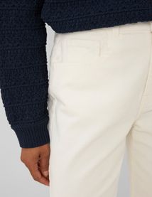 Pantalon straight velours