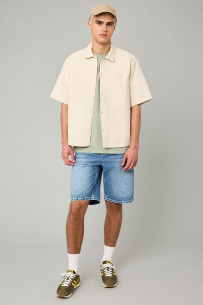 Chemise manches courtes texturée