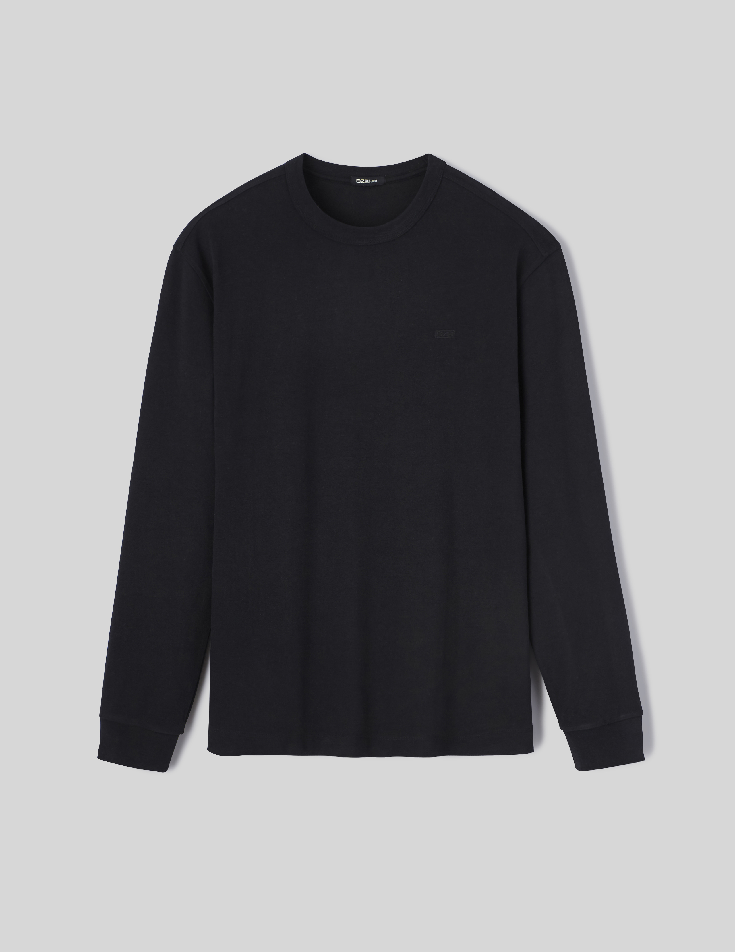 T-shirt manches longues Noir | BZB