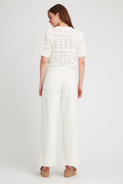 Pull manches courtes en crochet