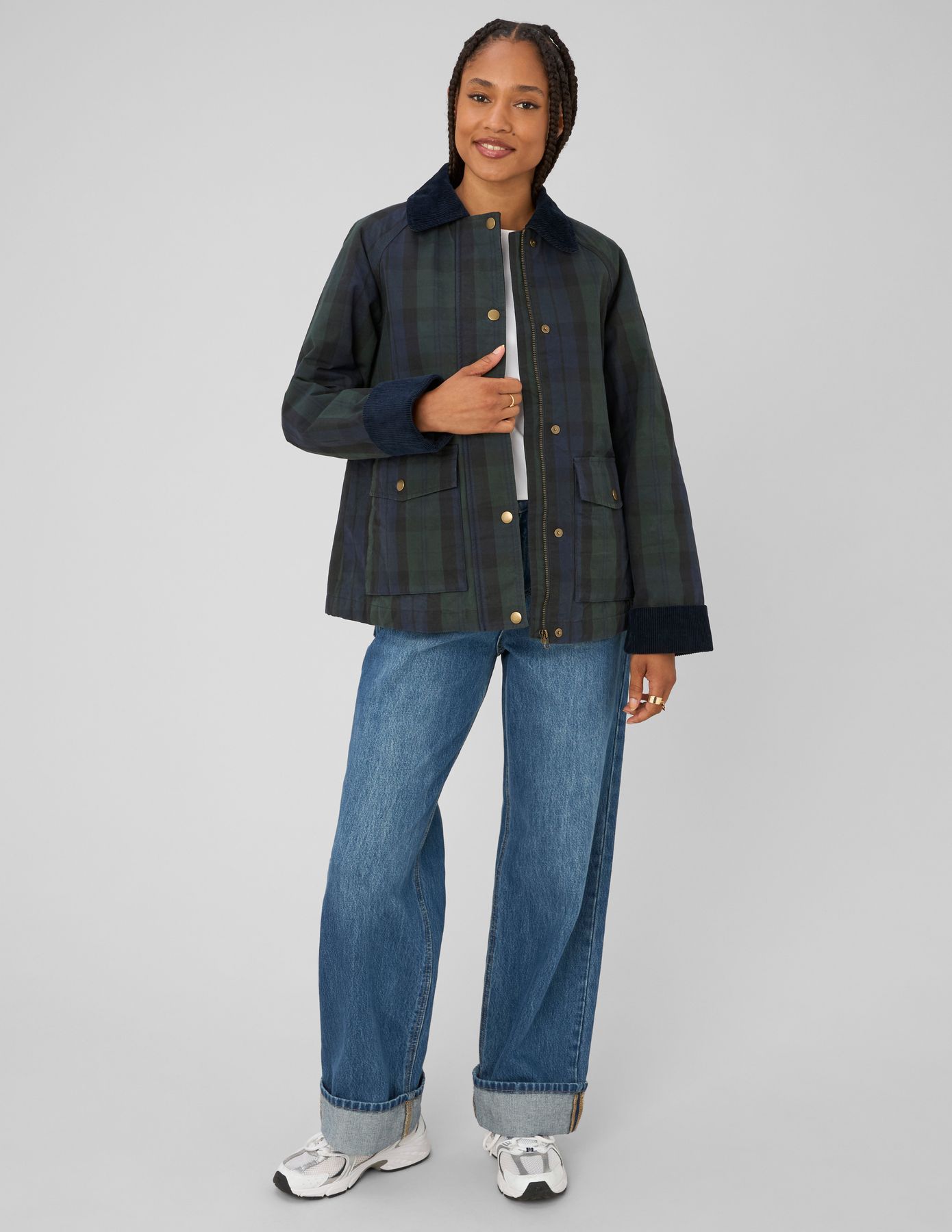 Veste &agrave; carreaux
