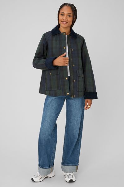 Veste &agrave; carreaux