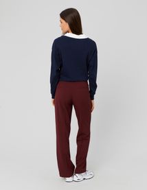 T-shirt col polo broderie poitrine