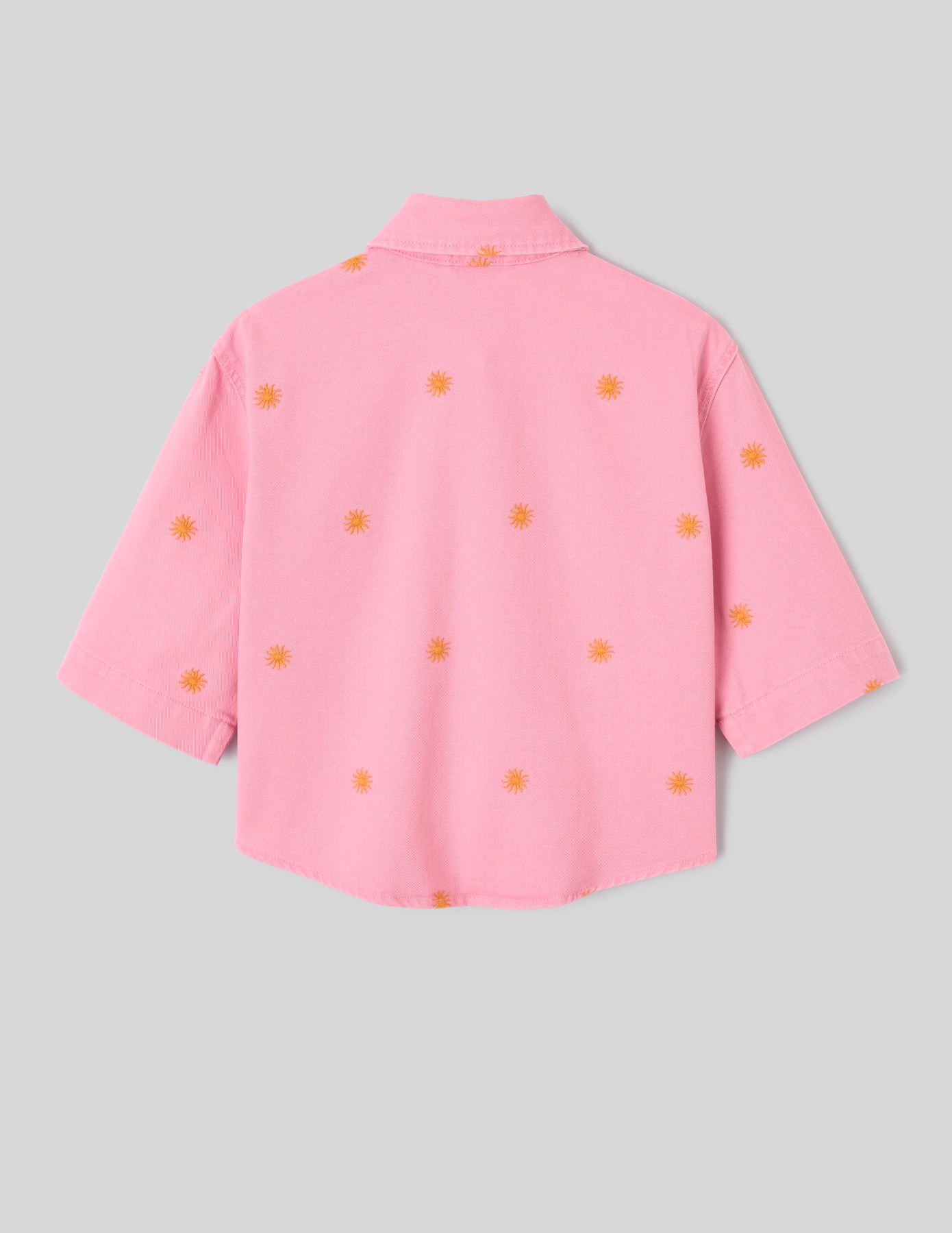 Veste en twill brod&eacute;e