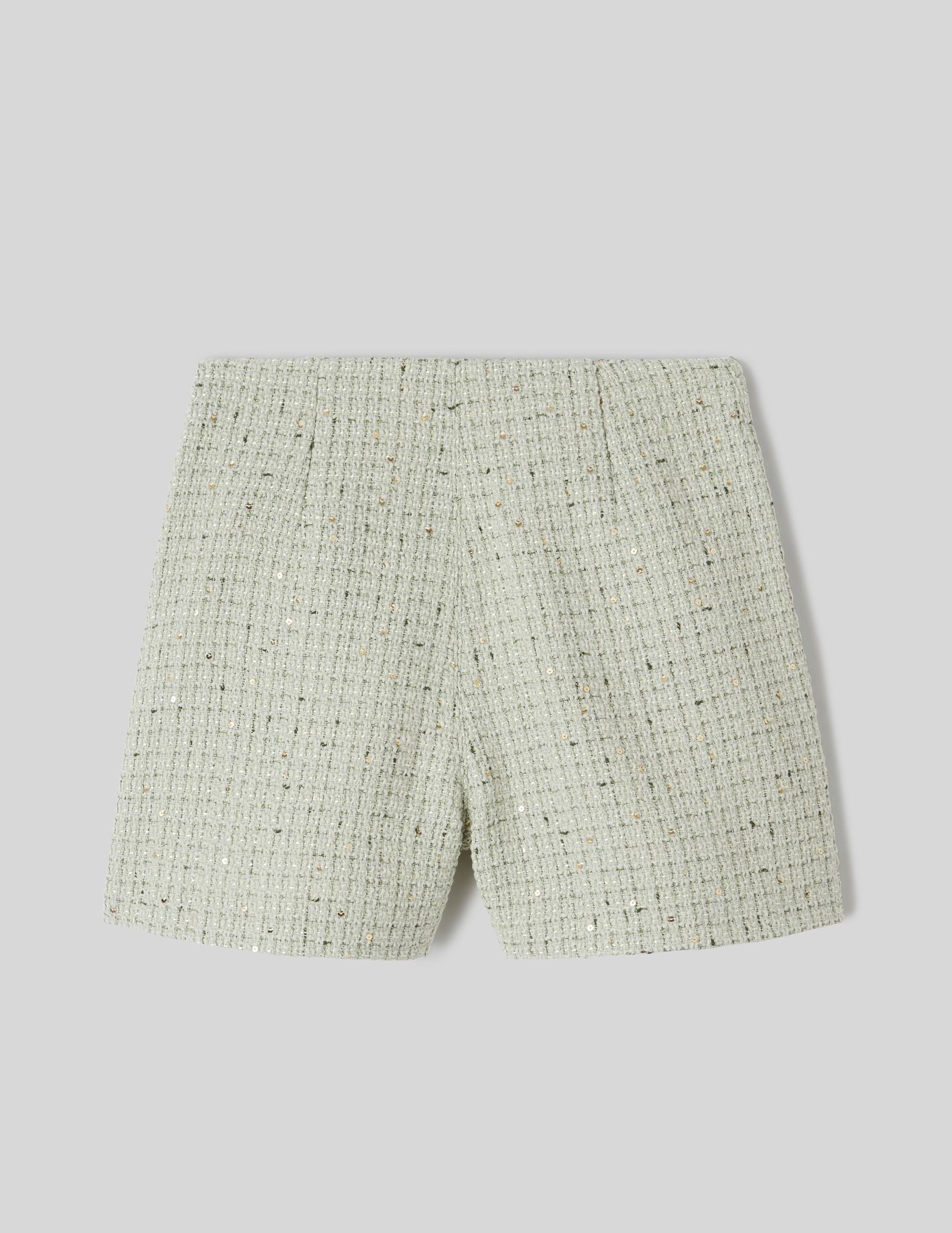 Short tweed sequins