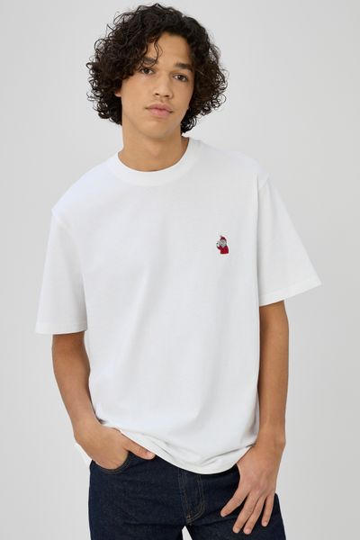 T-shirt broderie poitrine