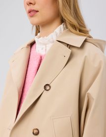 Trench court &agrave; capuche