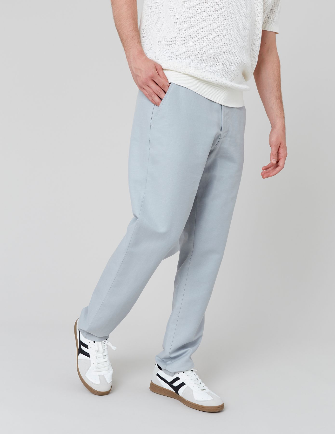 Pantalon de ville coton lin