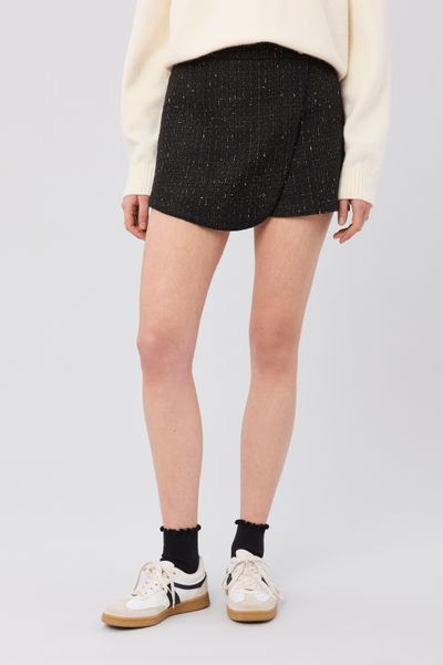 Jupe short en tweed