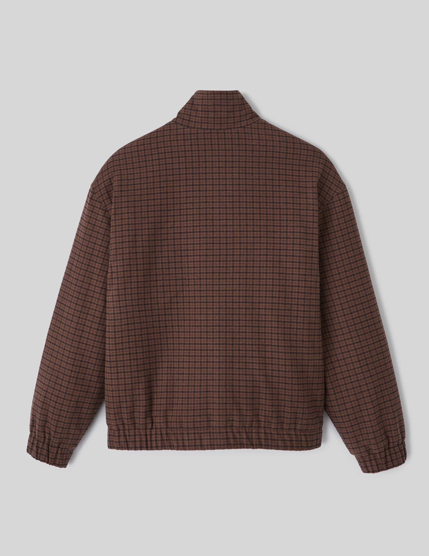 Blouson zippé à carreaux