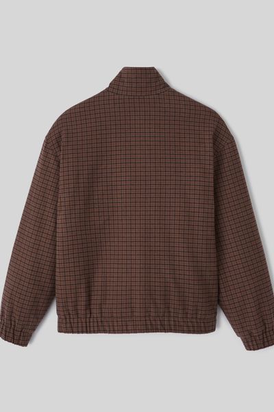Blouson zippé à carreaux