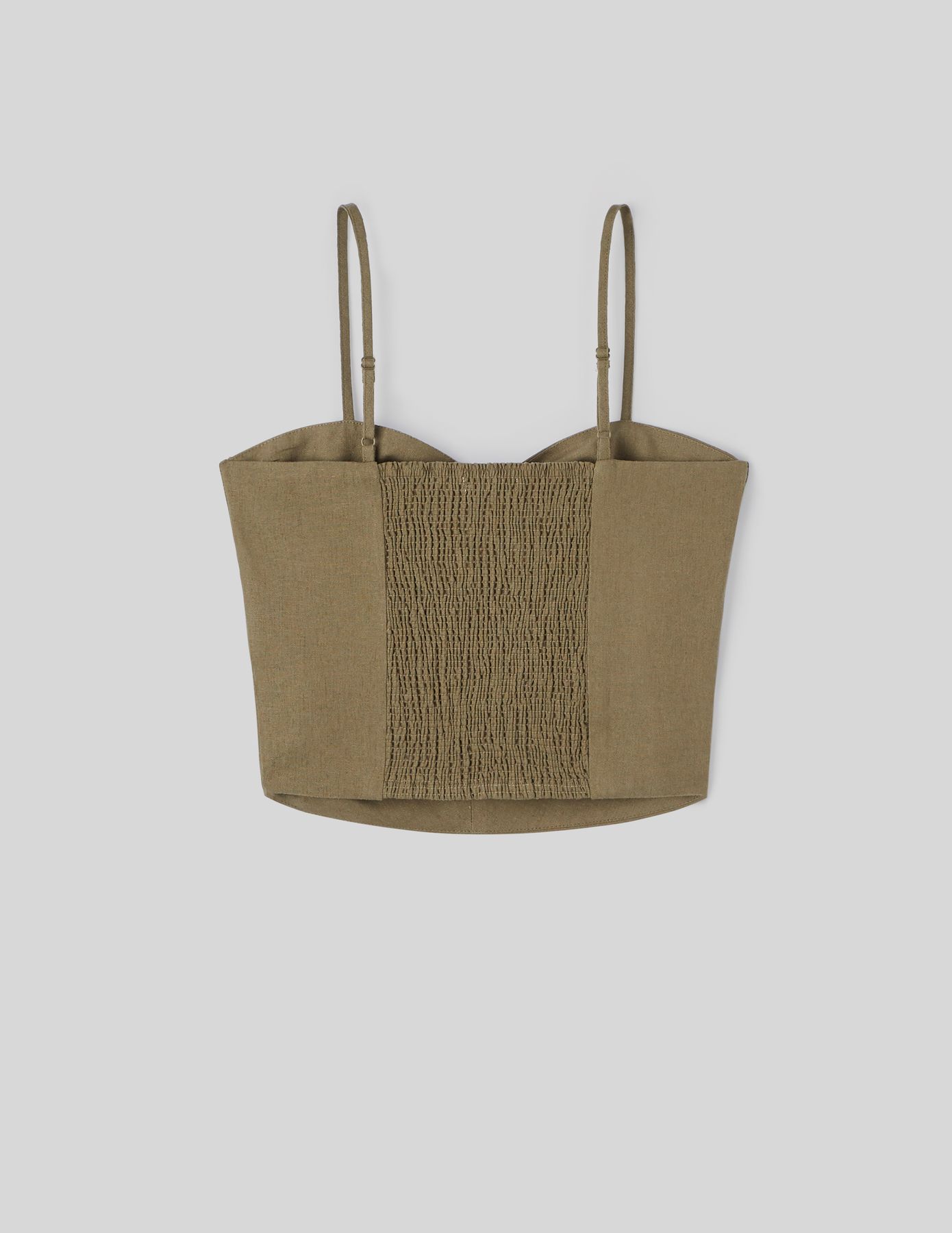 Top bustier en lin