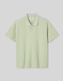 Polo maille c&ocirc;tel&eacute;e