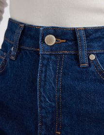 Jean straight taille haute
