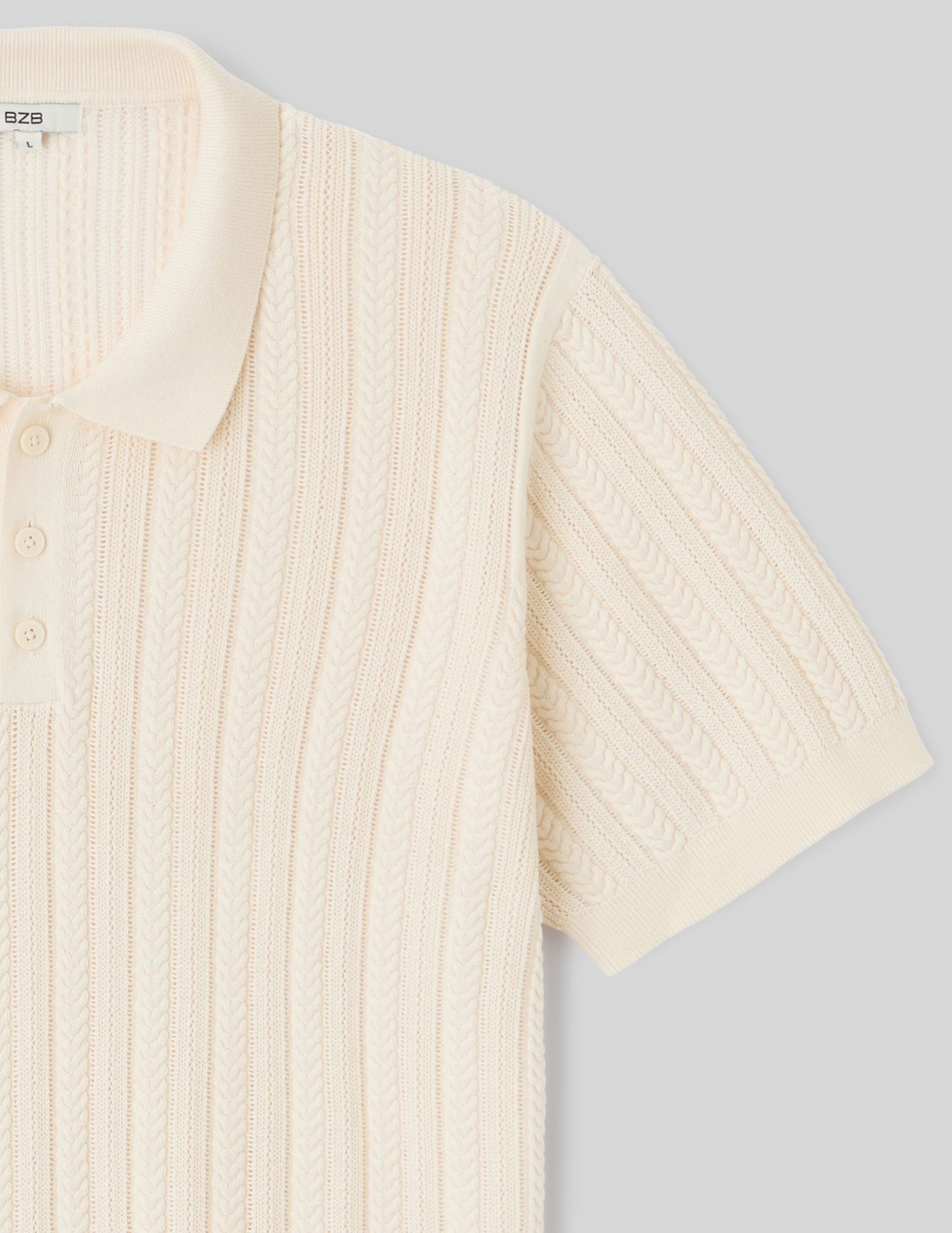 Polo maille fantaisie