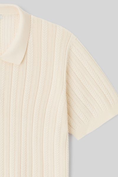 Polo maille fantaisie