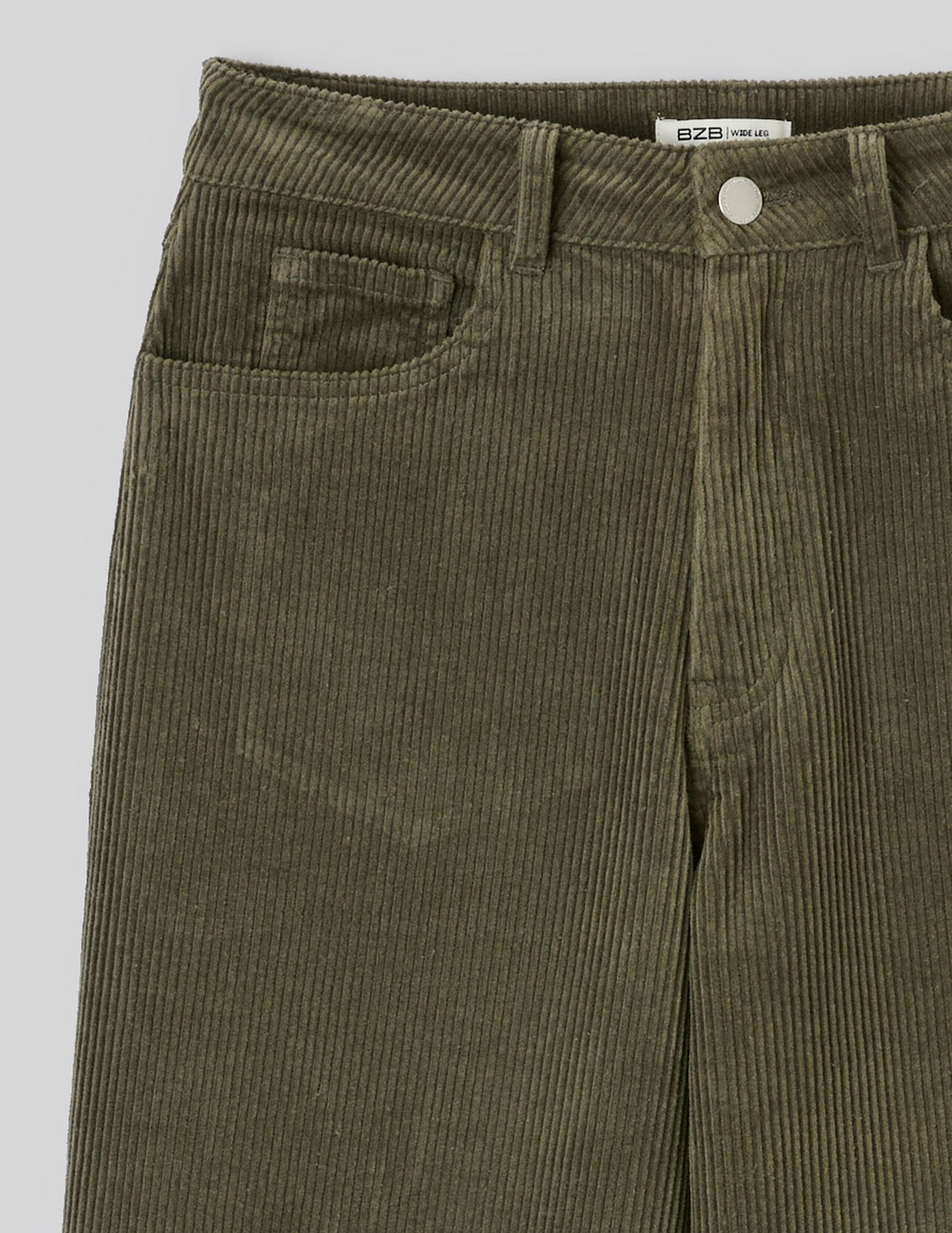 Pantalon wide leg velours