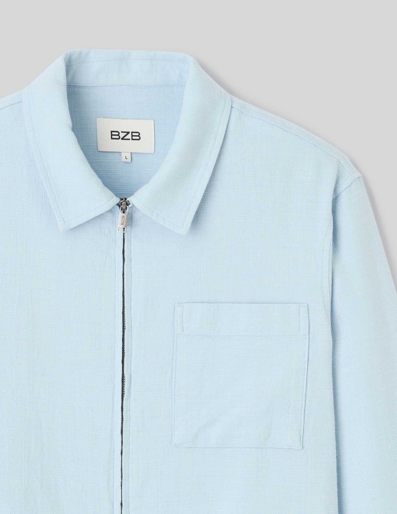 Veste zipp&eacute;e textur&eacute;e