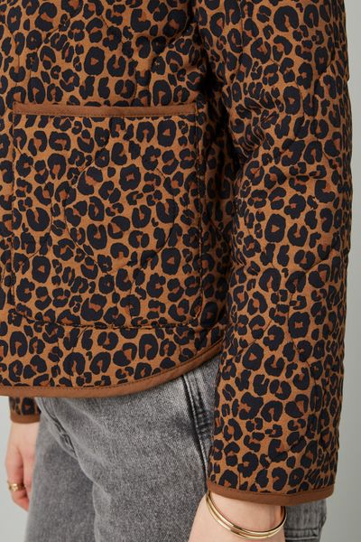 Veste matelassée léopard