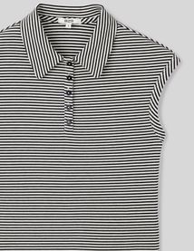 Polo rayé sans manches