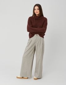 Pantalon carreaux à pinces