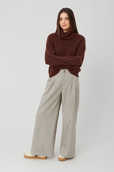 Pantalon carreaux à pinces