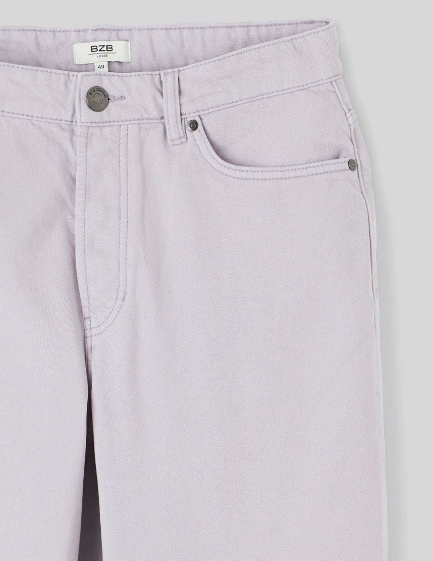 Pantalon loose de couleur