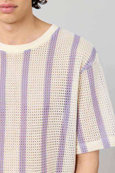 T-shirt tricot à rayures