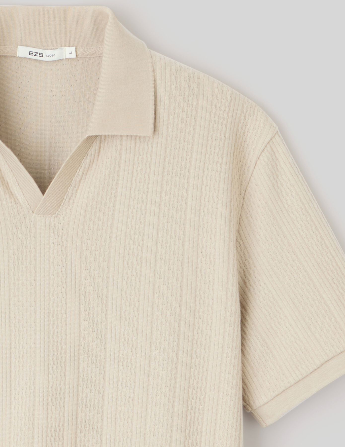 Polo maille fantaisie