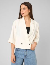 Veste blazer crois&eacute;e