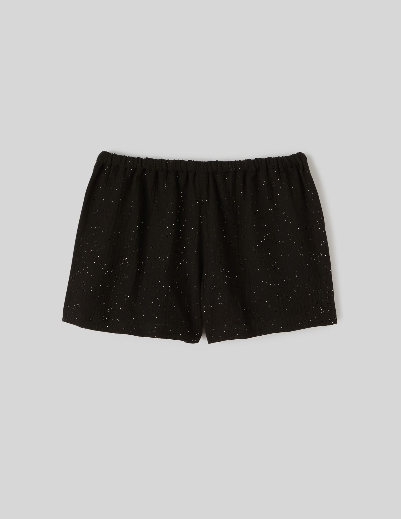 Short gaz de coton à paillettes