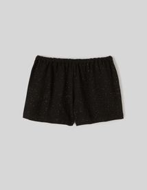 Short gaz de coton à paillettes