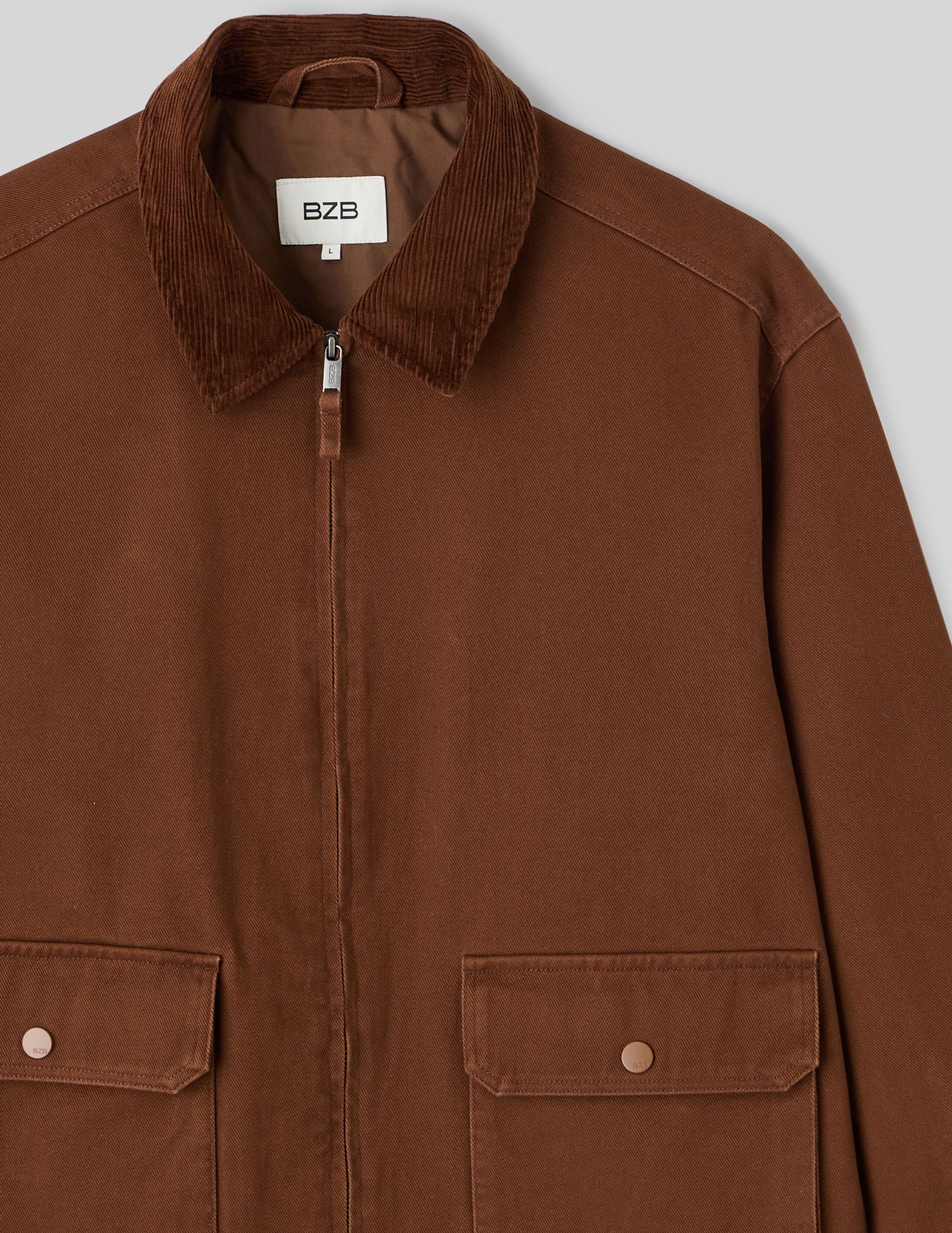 Veste zipp&eacute;e col velours