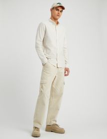Chemise rayée droite