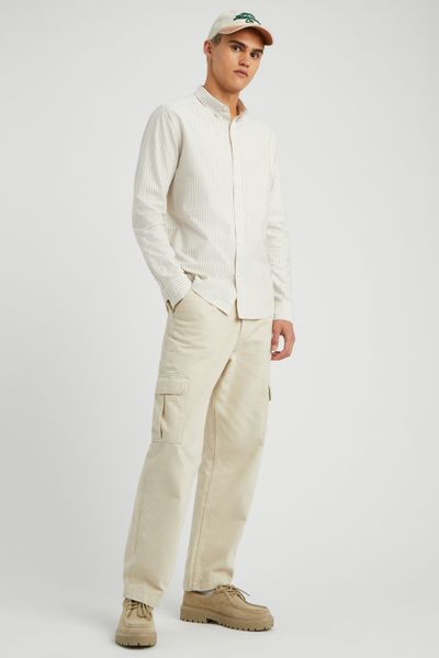 Chemise rayée droite