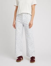 Pantalon wide leg imprimé