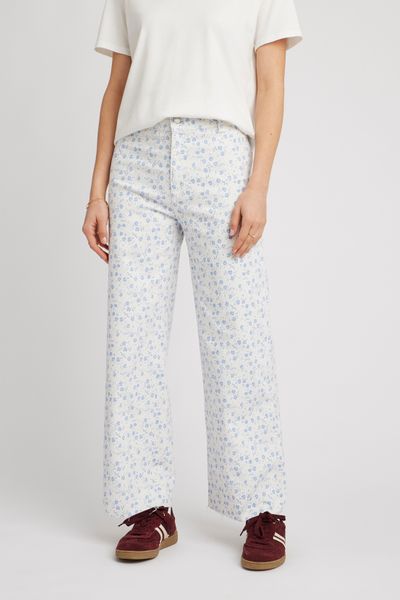 Pantalon wide leg imprimé
