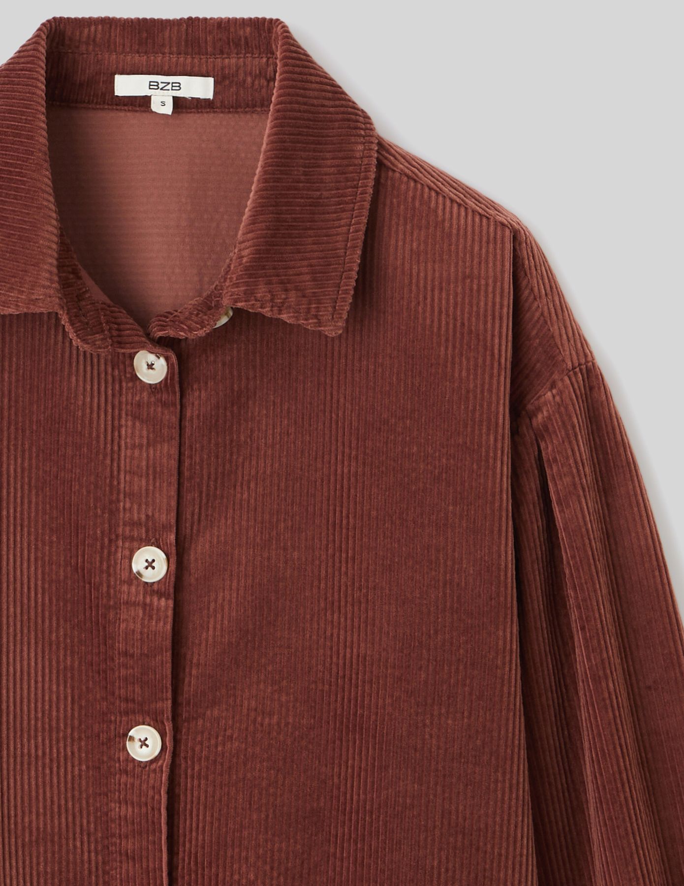 Surchemise en velours côtelé