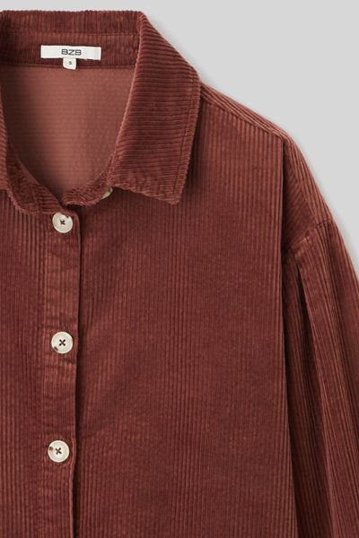 Surchemise en velours côtelé