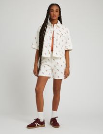 Veste manches courtes imprimée