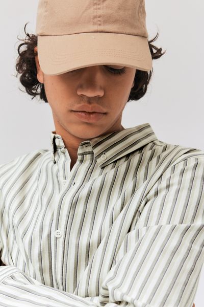 Chemise rayée droite