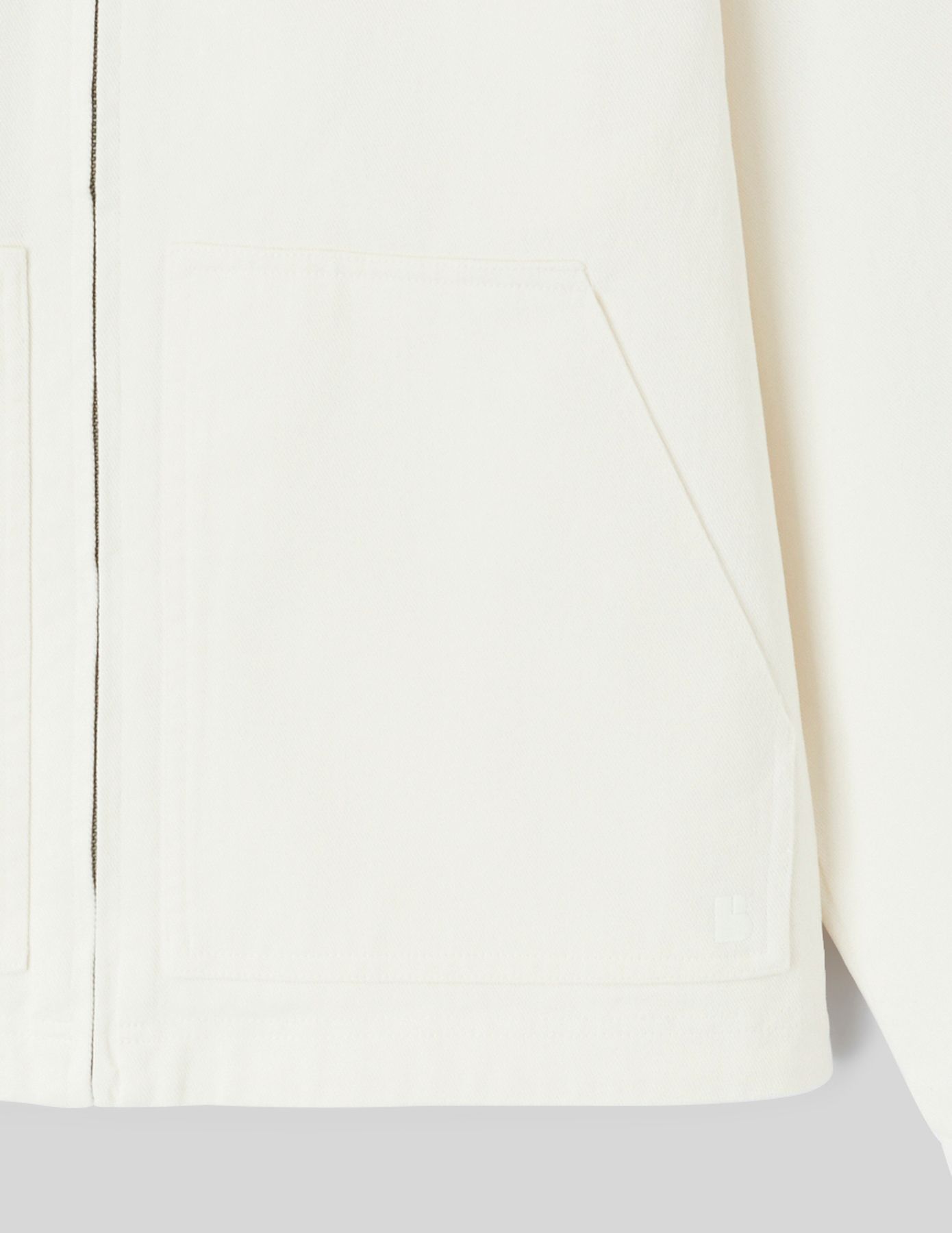 Veste zipp&eacute;e unie col velours