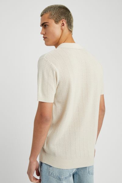 Polo maille ajour&eacute;e