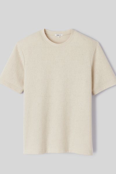 T-shirt maille textur&eacute;e