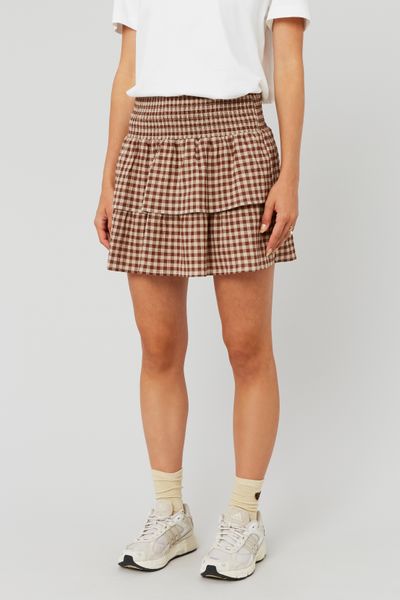 Jupe smocks vichy
