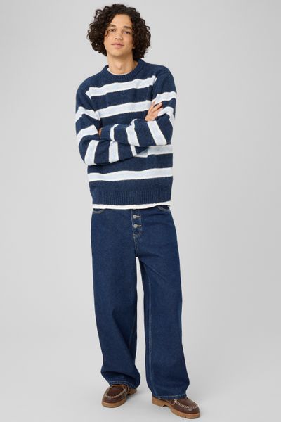 Pull ray&eacute; col rond